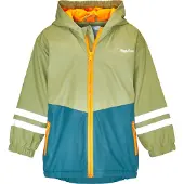 Playshoes Funktionsjacka petrol / pastellgrön / orange / silver