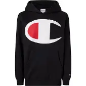 Champion Hoodie - Svart m. Logo - - 11-12 år (146-152) - Hoodie