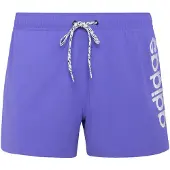 Adidas Stretchiga Stickade 3-tums Badbyxorna Med Logga, storlek Medium