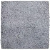 vidaXL Ryamatta med lång lugg NAVARRA silvergrå 200x200 cm polyester