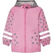Playshoes Funktionsjacka 'Katze' antracit / mörkgrå / rosa / vit
