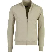 Casamoda Cardigan Med Dragkedja Hybrid Vadderad Beige Brun Taupe Storek