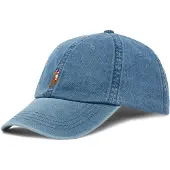 Ralph Lauren för män. 710957172001 Blå indigo denimkeps (OSFA), Casual, Bomull
