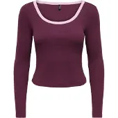 ONLY T-shirt 'ONLVAL' bär / rosé