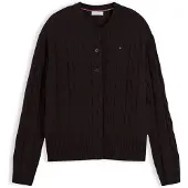 Tommy Hilfiger Pure Wool Cable Knit Slim Cardigan