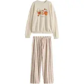 Next Pyjamas kräm / ecru / brun / orange