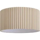 QAZQA Japandi lampskärm beige linne 50/50/25 - Scalloped Single