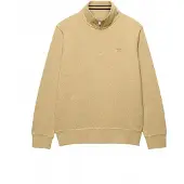 Superdry för män. M2014700A Essential Serif Logo Half grå halvdragkedjetröja (XL), Casual, Bomull