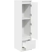 vidaXL Högskåp Vit 29,5 x 34 x 119,5 cm Spånskiva