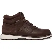 Tommy Hilfiger Leather Outdoor Cleat Mixed Texture Boots
