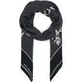 Karl Lagerfeld Scarf 'Ikon' antracit / svart / vit