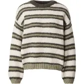 Vero Moda Tröja 'VMMAYBE' grön / äpple / vit