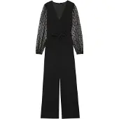 Anna field Jumpsuit 'Dobby' svart