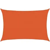 vidaXL Solsegel 160 g/m² orange 3,5x5 m HDPE