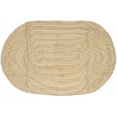 vidaXL Matta Naturlig och vit 152 x 245 cm Jute