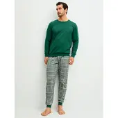 Calida Pyjamas lång gran / pastellgrön / ljusgrön / björnbär