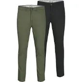 Jack & Jones Chinobyxa 'Macro Dave' pastellgrön / svart