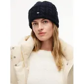 Tommy Hilfiger Flag Cable Knit Beanie WiTH Alpaca