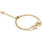 GUESS Armband 'BLOOM' guldgul / guld / vit