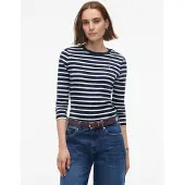 Tommy Hilfiger Flag Embroidery Slim Long Sleeve T-Shirt