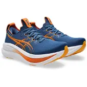 Asics Gel-Nimbus 28 Shoes Blue Orange SS26, Size 42 - EUR