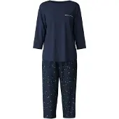 Calida Pyjamas marinblå / äggskal