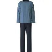 Calida Pyjamas lång blå / mörkblå