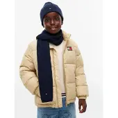 Tommy Hilfiger Kids Cable Knit Flag Embroidery Scarf