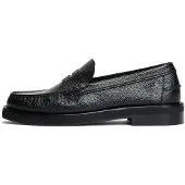 Tommy Hilfiger New York Label Leather Pebble Grain Loafers