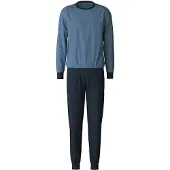 Calida Pyjamas lång blå / mörkblå
