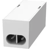 SOLAR PLUS Flexline-anslutning utan brytare hona, vit (tillbehör till Flexline-serien)