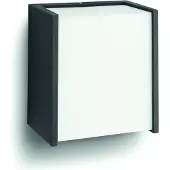 Philips LED utomhus vägglampa MACAW, Svart, Syntetmaterial, Modern, LED-vägglampa utomhus