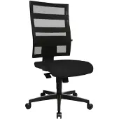 Topstar X-Pander - Stol - uppgift - svängtapp - Trevira CS - svart
