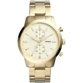 Fossil Herrklocka Townsman Chrono Guldfärgad Creamfärgad urtavla Kvartsarmbandsur FS5348 gyllene