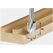 Festool Spiralnotfräs ; 12 mm; 20/52 mm