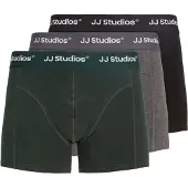 Jack & Jones Boxershorts 'JACSOHO' gråmelerad / gran / svart / vit