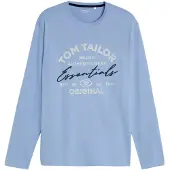 Tom Tailor T-shirt ljusblå / svart / off-white