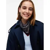 Tommy Hilfiger Halsduk marinblå / mörkröd / vit