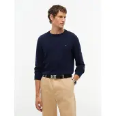Tommy Hilfiger Bälte 'Flag Plaque' svart / silver
