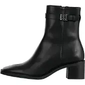Calvin Klein Leather Block Heel Ankle Boots