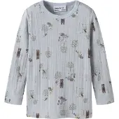 Name it T-shirt 'NMMWANG' duvblå / brun / pastelllila