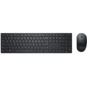 Dell Pro KM5221W - Sats med tangentbord och mus - trådlös - 2.4 GHz - QWERTY - hela norden - svart - med 3 years NBD Advance Exchange - för Latitud...