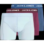 Jack & Jones Boxershorts 'JACJota' safir / ljusblå / bordeaux / vit