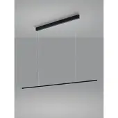 HELESTRA Pendellampa Loopy, dimbar, Svart, Vardagsrum / matsal, Aluminium / grå / zink, Modern