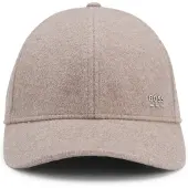 BOSS Wool and silk blend cap with logo hardware