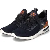 Bugatti Låg sneaker mörkblå / brun / antracit / neonröd