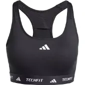 Adidas Sportbehå 'TECHFIT' svart / vit