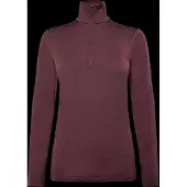 Icebreaker - Underställ dam - W Merino 200 Oasis LS Half Zip Dk Berry för UnisexUll - Storlek M - Lila