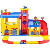 Viking Toys Viking City Garage – parkering 2-plan med trappor