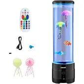 Vevor Sensorisk Bubbelrörslampa 16 Fjärrstyrd Färgad Vattenfisklampa 382mm